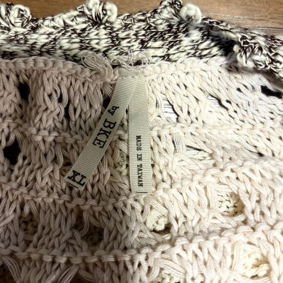 BKE Women's Shawl Collar Sweater Crochet Knit Long Sleeve Sz XL Cottage Core - Picture 14 of 16